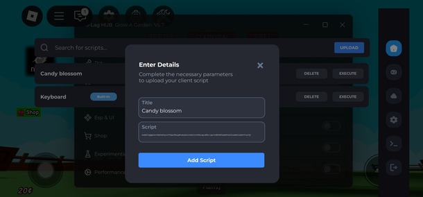 Add Script